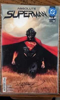 Absolute Superman, Issue #1; Cover A; First printing, signed by Jason Aaron, Nea