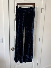 2004 Vintage Tom Ford For Gucci Midnight Blue Velvet Tuxedo Pants 40