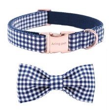 Bowtie Dog Collars Adjustable Collar with Bow Tie for Puppy Small Medium Larg...