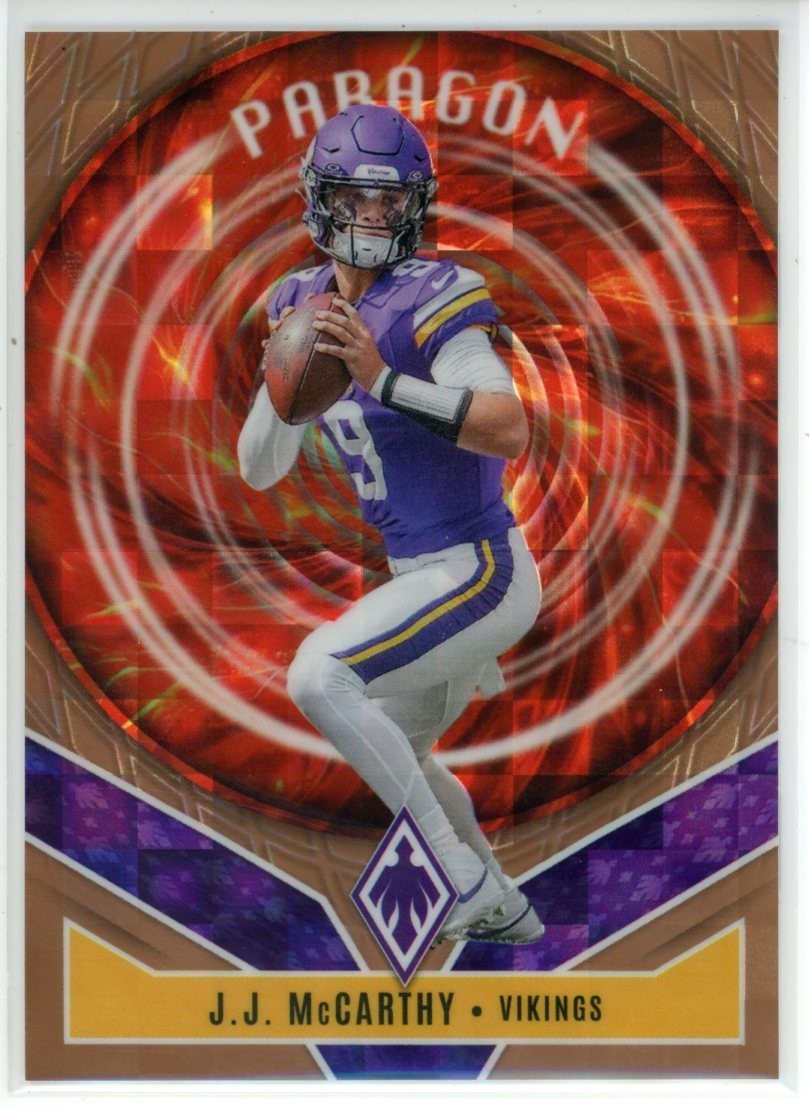 2025 Panini Phoenix - Paragon J.J. McCarthy #8 Bronze Pandora /125