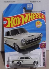 HOT WHEELS COMPACT KINGS SERIES 1964 LOTUS CORTINA IN WHITE #10/10 OR #213/250