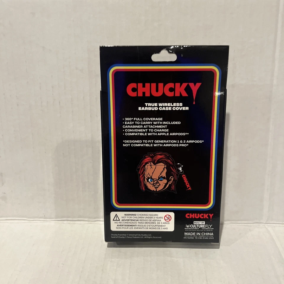 Child's Play Chucky True 无线耳塞保护壳 保护套 全新 钥匙扣 夹 全新 — 第 4/4 张图片