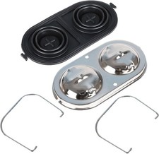 Master Cylinder Cover Chrome w/Bails and Gaskets Replacement for 1967-