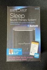 Sound Oasis Sleep Sound Therapy System Bluetooth White Pink Noise 20 Sleep Sound