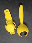 Vintage Tupperware Egg Separator 779 & Hard Boiled Egg Lifter Scoop 1334 YELLOW — photo 2