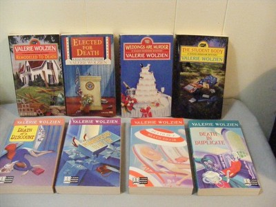Lot of 8 VALERIE WOLZIEN -Cozy MYSTERIES - Final 8 Susan Henshaw  pbs FREE SHIP