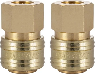 2x Raccord rapide pour air comprimé DN 7,2 avec filetage intérieur 1/4 pouce - Photo 1/4