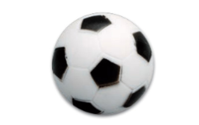 Kicker-Ball Hart, schwarz/weiss, 35mm, ca. 24g