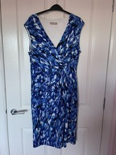 Planet Blue Print Dress Size 16 Fully Lined