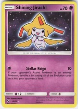 Pokemon Shining Jirachi 42/73 Secret Rare Shining Legends Pokemon Holo Near Mint