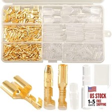 Double Bullet Wire Connectors, 3.9mm 3.5mm Male and Female Bullet 320pcs