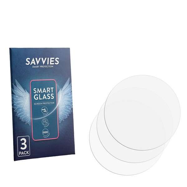 "3X Savvies Schutzglas FüR Fosmet Smartwatch 1.92\" Panzer Folie Glas Klar"-image