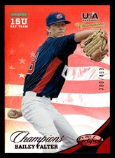 2013 Panini USA Baseball Champions #176 Bailey Falter Mirror Red #/499