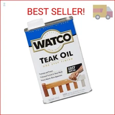 Watco Teak Oil Wood Finish, Quart, Clear