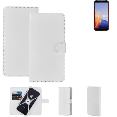 Schutzhülle für Ulefone Armor X9 Hülle + Bumper weiss Flipstyle Tasche Bookst