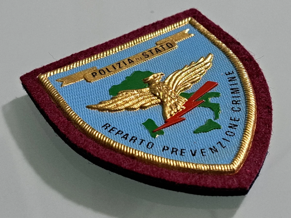Copytec Patch Poliziotto Per Cani Di Servizio Pubblico Con Stemma #30864 - 75x65 Mm