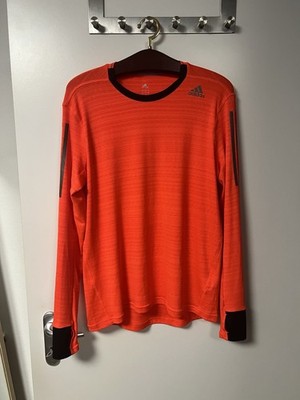 Adidas Running Supernova Climacool - Laufshirt Langarm Rot, Größe M