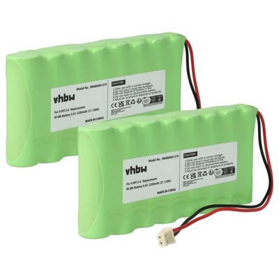 2x Akku für Visonic 0-9912-G, 100729, GP130AAH6BMX, 103-300672 2200mAh Alarm