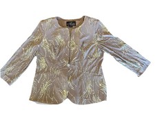 Alex Evenings Women's Size 6 Sequined Dress Jacket Holiday Sparkle