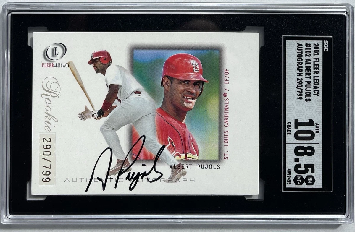 Fleer Fleer Auto Pujols  その他 Albert Cards Trading Sports Baseball Autographed Pujols その他