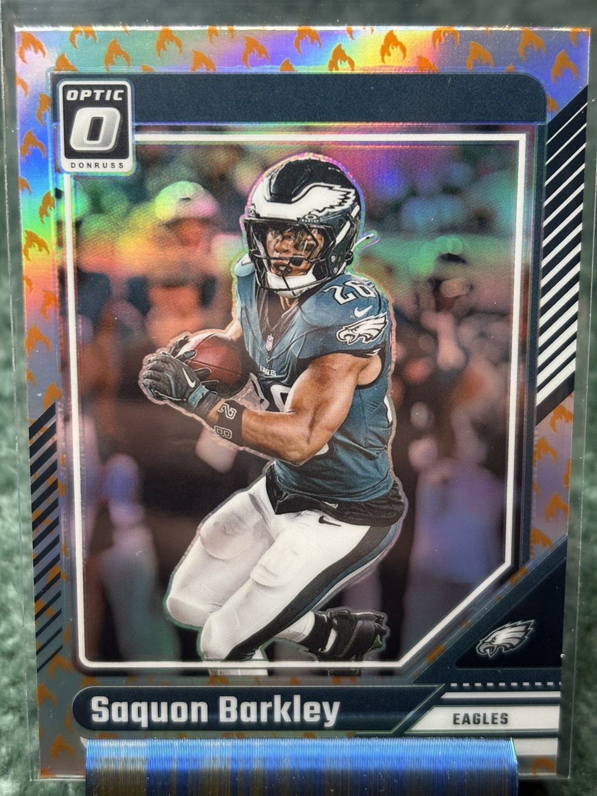 2024 Panini Donruss Optic - Saquon Barkley #159 Fire Prizm SP