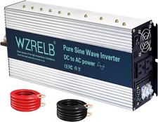 4000W Pure Sine Wave Inverter 24V to 120V Power Converter Car Truck Camp Home RV