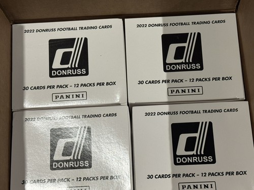 2022 Panini Donruss NFL Football Factory Sealed Fat Cello Value 12 Pack Box - Picture 5 of 5