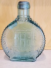 FRANKLIN COUNTY, PA VALLEY BANK GLASS COIN BANK BOTTLE CLEVENGER BROTHERS