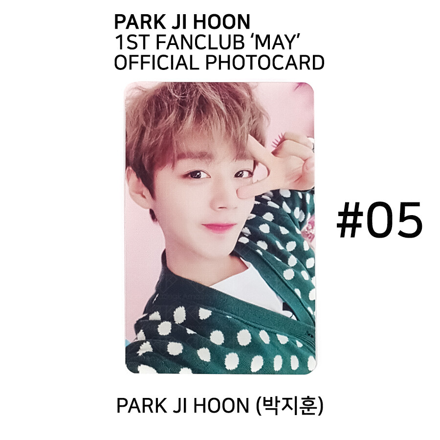 Park Jihoon 1st Fan Club May Official Photocard Photo Card KPOP K