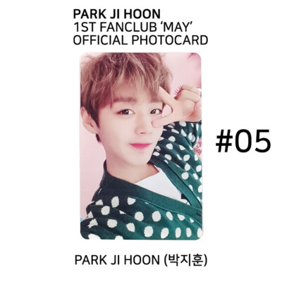 Park Jihoon 1st Fan Club May Official Photocard Photo Card KPOP K