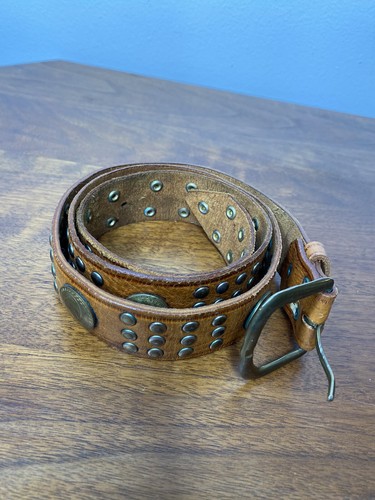 Vintage Belt Brown Leather Moroccan 