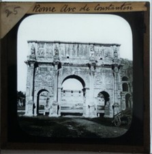 Antique Magic Lantern Slides,  Rome Photos 1891