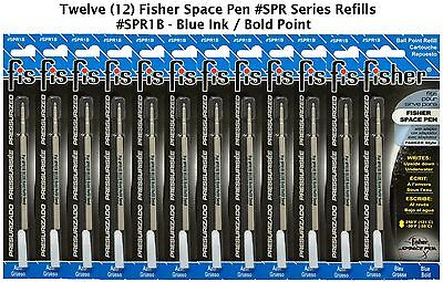 Bold Point Refills Also Fits Parker Twelve Fisher Space Pen #SPR4B Black Ink 