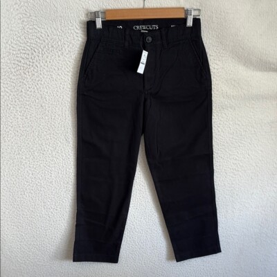 J Crew Crewcuts Kids' classic-fit stretch chino pant Size 10 Black