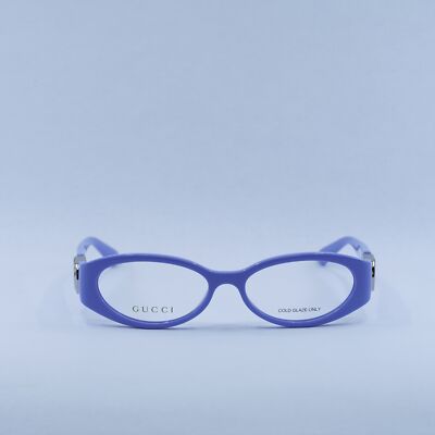 ?️ New Gucci GG1693O 003 Eyeglasses - Violet with Silver Frame GUCCI Oversized Reading Glasses GG1193O 003 56-18 Violet  main image 3