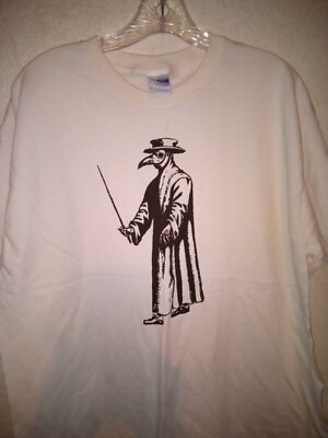 Plague Doctor T Shirt Large Goth Gothic Punk Emo Horror 