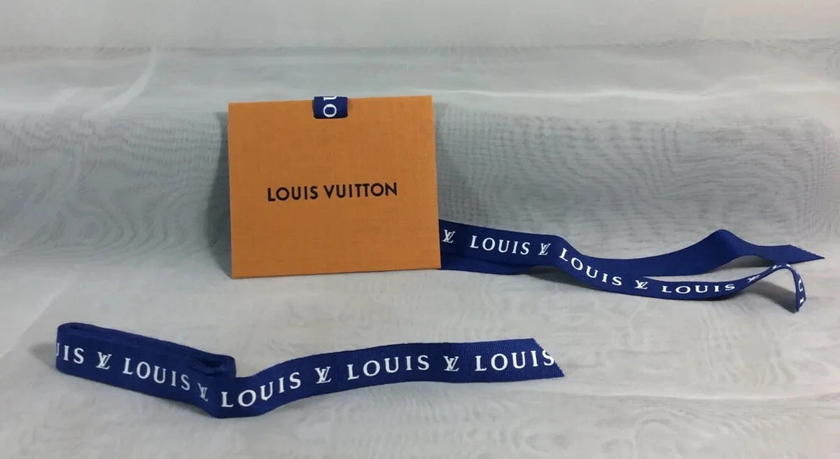 Louis Vuitton Gift Card + Envelope +Gift Note + 1 yd (36”) “Louis” Ribbon