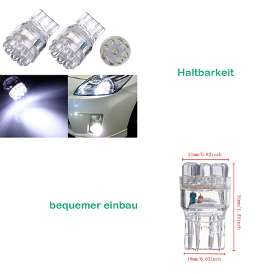 2 Pcs W21/5W T20 Birne Tagfahrlich Standlicht Rückfahrlicht DC 12V Tagfahrlicht
