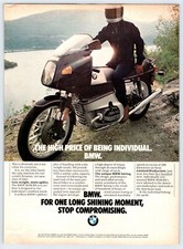 1979 BMW MOTORCYLE Vintage 8"X11" Magazine Ad 1970's HCF7