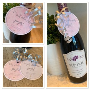 baby shower favours prosecco