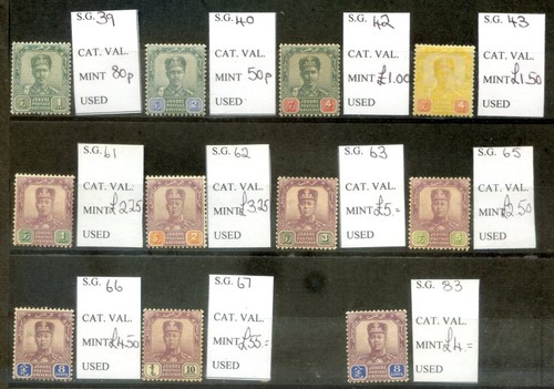 Malaya Johore 1896-1919 run 11 mint stamps cat. overAll stam £80 (2024/02/24#07) - 第 1/2 張圖片
