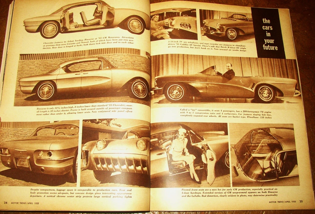 1955 Motor Trend Magazines 10 vols Chevy Pontiac Dodge Olds Ford Plymouth  Buick | eBay