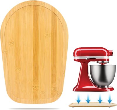 Bamboo Mixer Slider Mat for Kitchen Aid 3.5 Qt Mini Mixer, Natural 