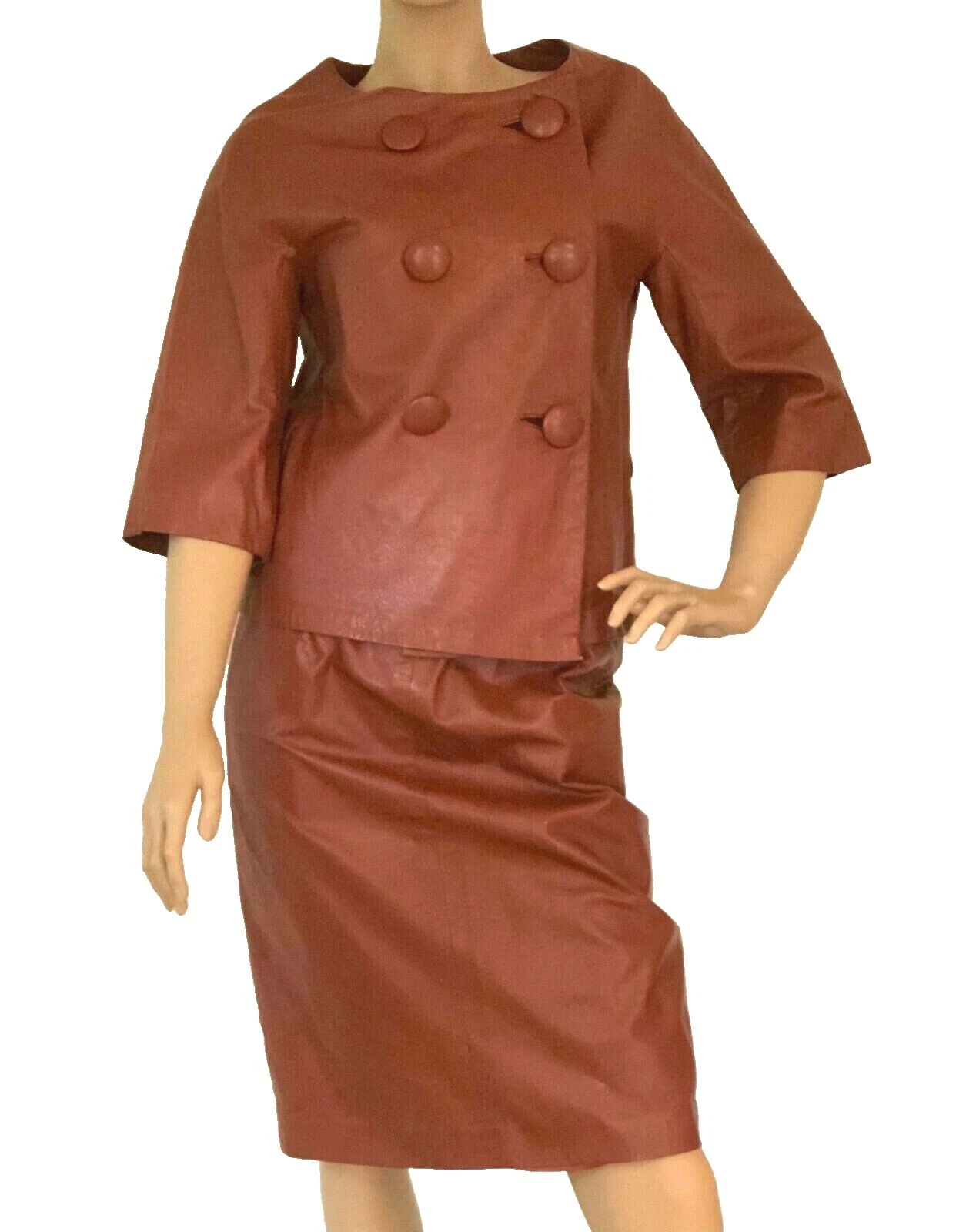 Leather Original Vintage Suits, Sets & Suit Separates for Women