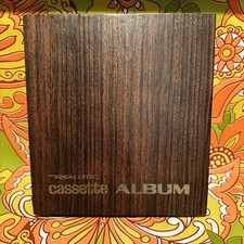 Vintage Realistic Cassette Tape Holder Case Album W/ 6 Used Blanks Concertape
