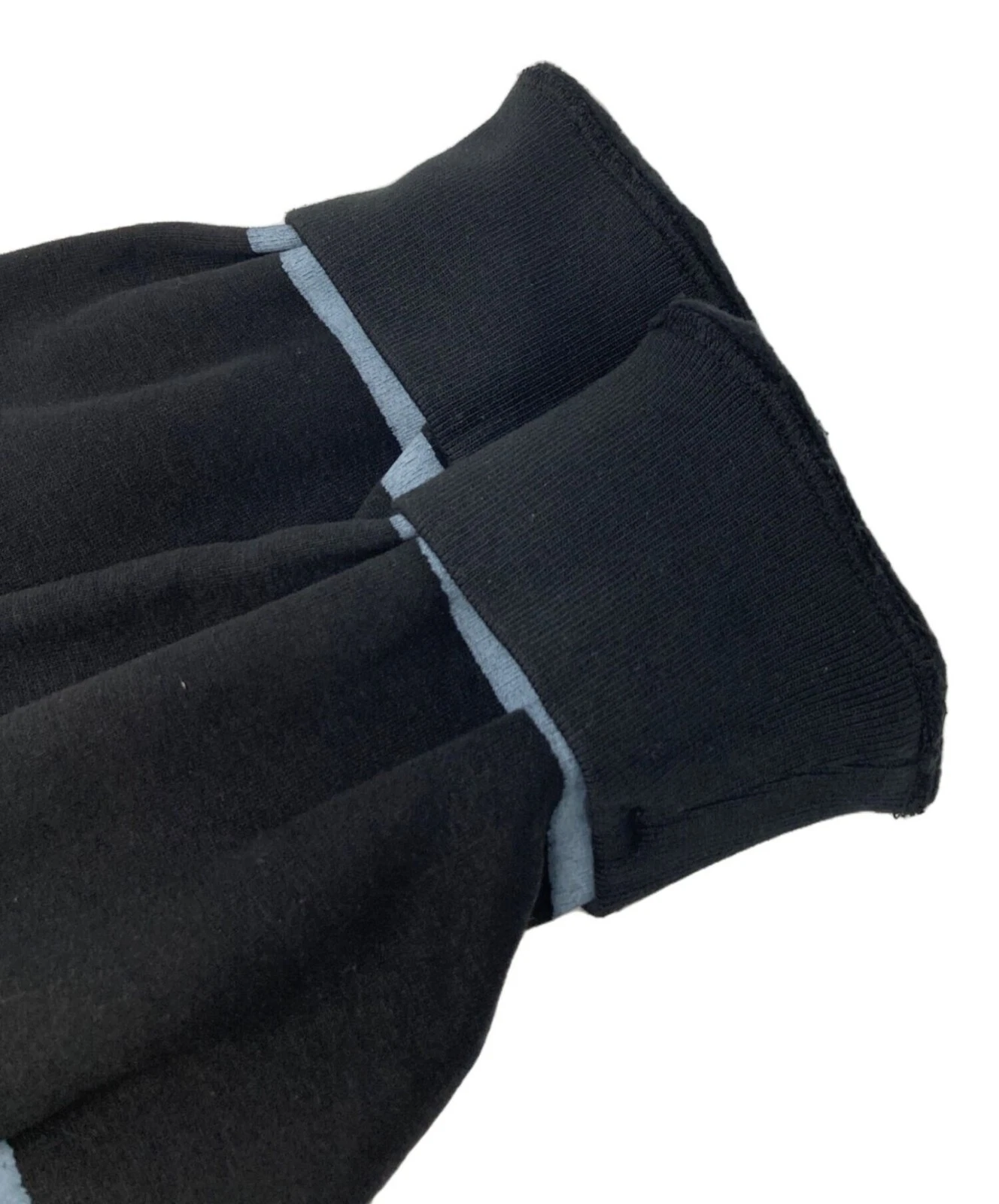 SUPREME × STONE ISLAND Felpa con cappuccio a righe ordite Nera M