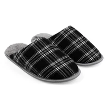 Womens Mens Memory Foam Slippers Fuzzy Lined Indoor Comfort Slip On House Shoes