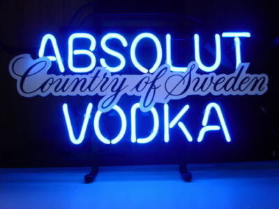 Absolut Vodka Alcohol 20''x16'' Neon Sign Bar Lamp Light Party Night Gift Man Cave