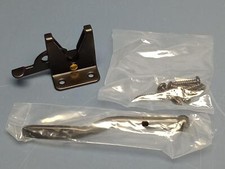 Gravity Gate Latch Stainless Steel Black Automatic Hardware Self-Locking Latch