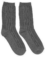 K. Bell Women's Crew Socks Classic Cable Knit Yummy Soft Size 9-11 Solid Colors